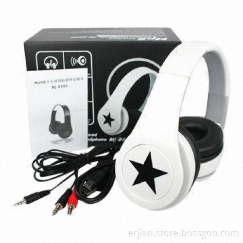 Super bass retractable earphones stereo with fashionable OEM printing, competitive price